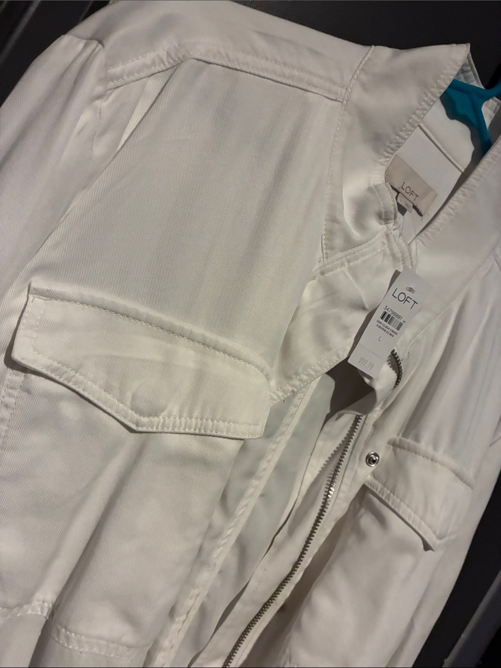 Loft white zip up jacket - Picture 2 of 7